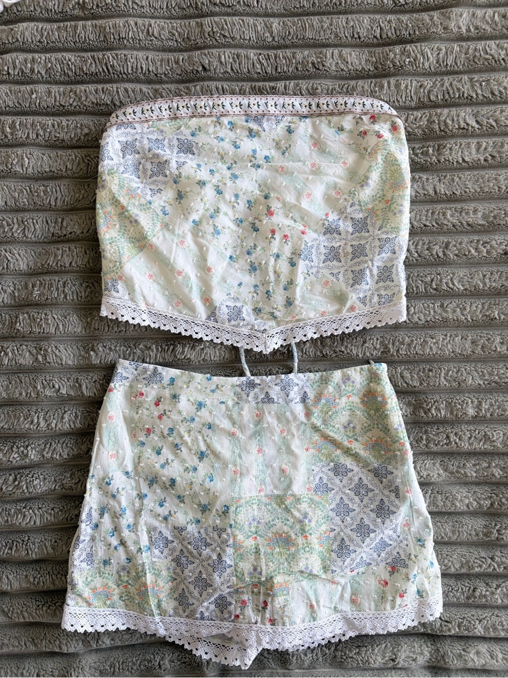 Kirious Matching Tube Top & Skort Set Size Small